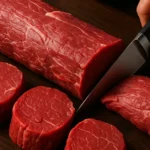 Raw center cut filet mignon