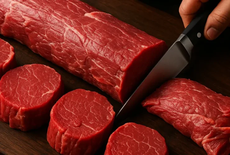 Raw center cut filet mignon