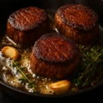 Center Cut Filet Mignon reverse sear with butter
