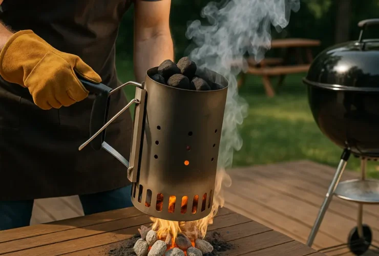 how to use a charcoal chimney starter