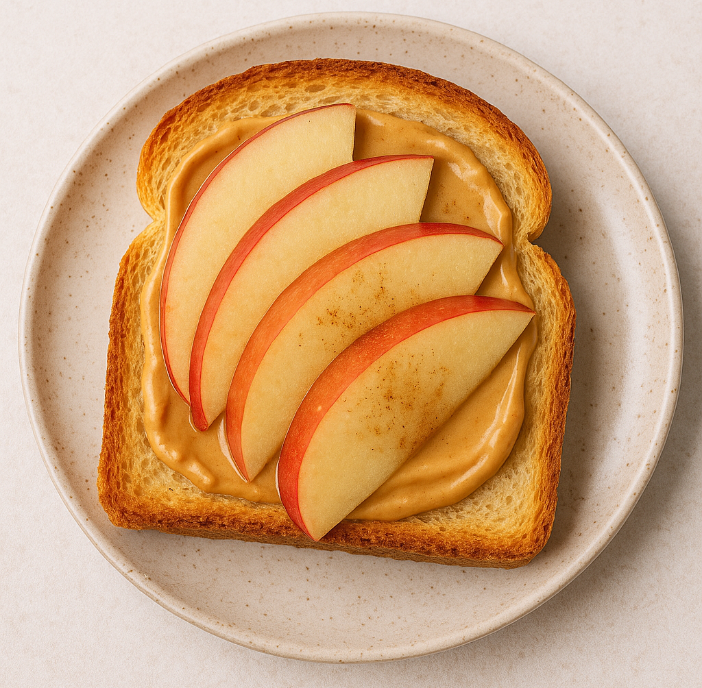 25+ Creative Peanut Butter Sandwich Ideas (With Recipes, Pairings & Hacks) 183 Peanut butter sandwich filled with thin apple slices, granola, and a sprinkle of cinnamon sugar on whole wheat bread.